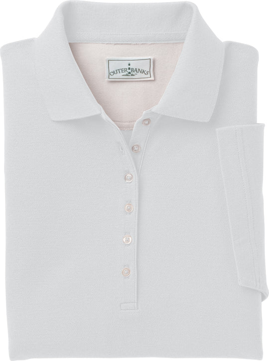Outer Banks Womens Egyptian Diamond Knit Polo