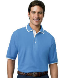 Outer Banks Mens Egyptian Diamond Knit Intarsia Polo