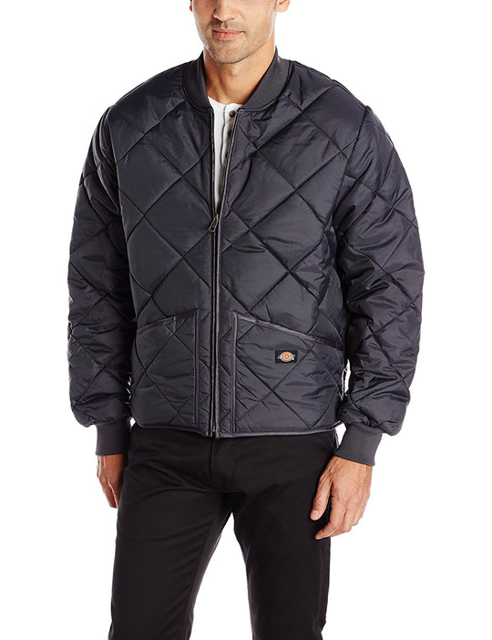 Dickies Mens Water Resistant Diamond Quilted Nylon Jacket
