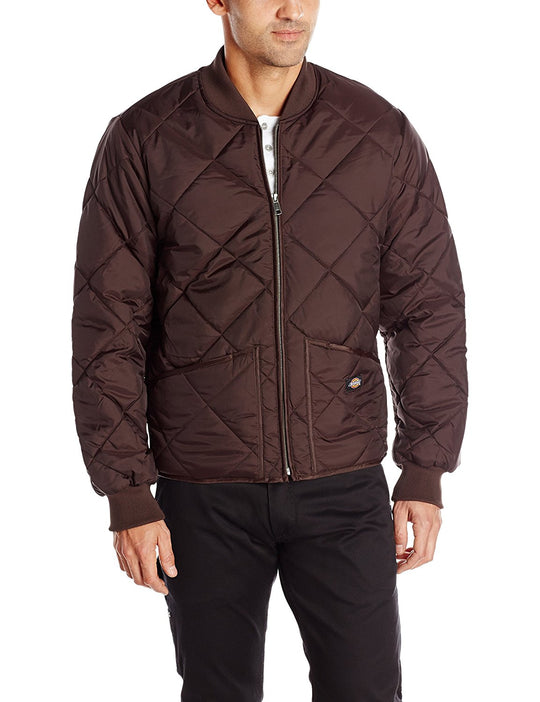 Dickies Mens Water Resistant Diamond Quilted Nylon Jacket