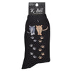 K. Bell Womens Cotton Blend Novelty Crew Socks
