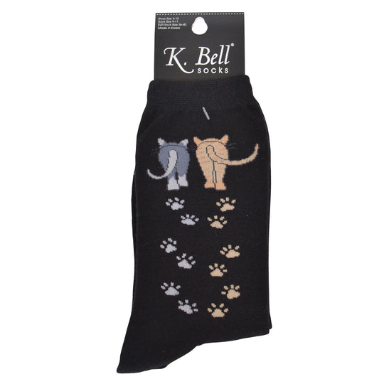 K. Bell Womens Cotton Blend Novelty Crew Socks