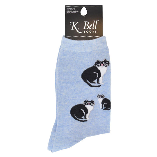 K. Bell Womens Cotton Blend Novelty Crew Socks