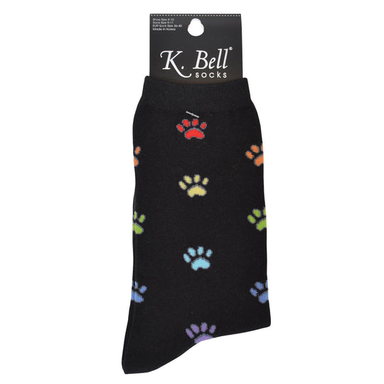 K. Bell Womens Cotton Blend Novelty Crew Socks
