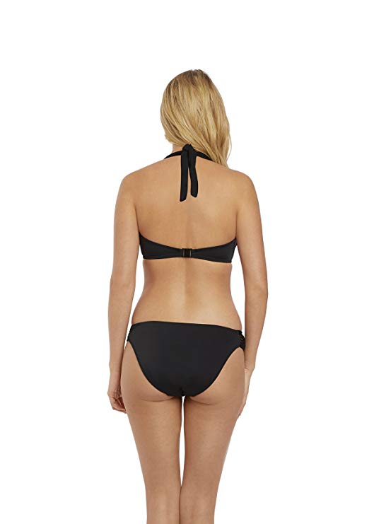Freya Womens Macrame Underwire Banded Halter Bikini Top