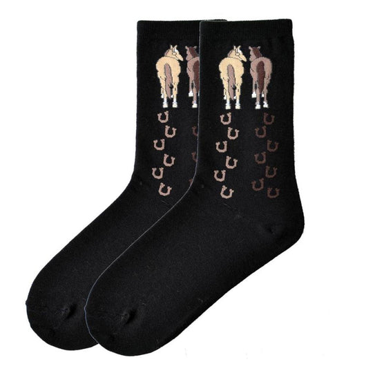 K. Bell Womens Cotton Blend Novelty Crew Socks