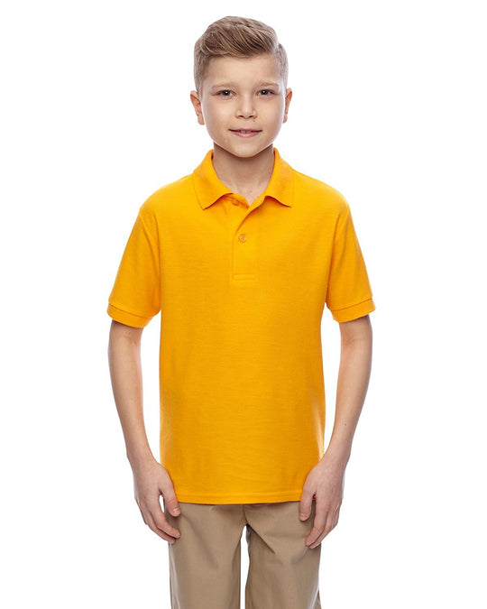 Jerzees Youth Easy Care Welt Knit Collar Short Sleeve Pique Polo Shirt