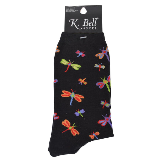 K. Bell Womens Cotton Blend Novelty Crew Socks