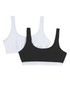 Hanes Womens Cotton Stretch Comfort Flex Fit Wirefree Bra 2-Pack
