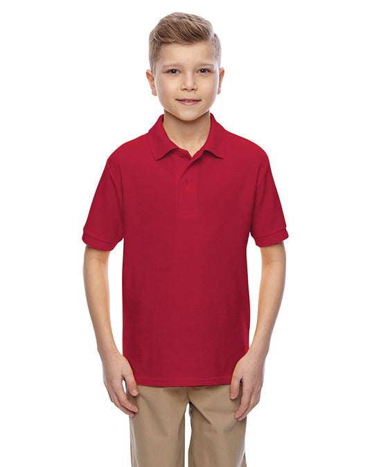 Jerzees Youth Easy Care Welt Knit Collar Short Sleeve Pique Polo Shirt