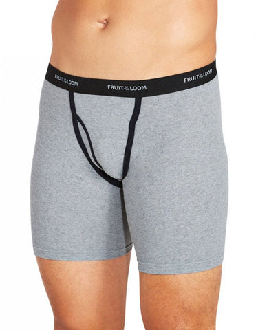 Fruit of the Loom Men`s 5pk Ringer Style Assorted Boxer Briefs