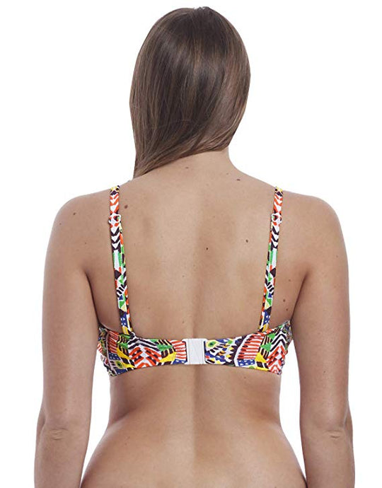 Freya Womens Culture Jam Underwire Padded Twist Bandeau Bikini Top