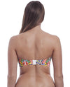 Freya Womens Culture Jam Underwire Padded Twist Bandeau Bikini Top