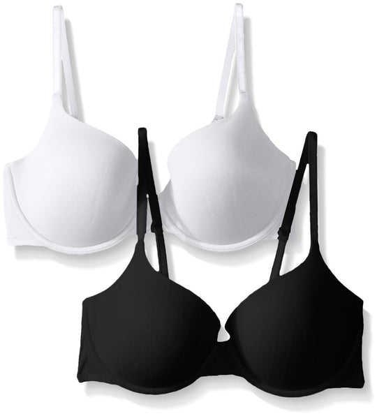 Vassarette Women`s 2-Pack Convertible T-Shirt Bra