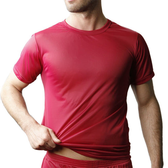 Players Mens Nylon Tricot Crew Neck Tee