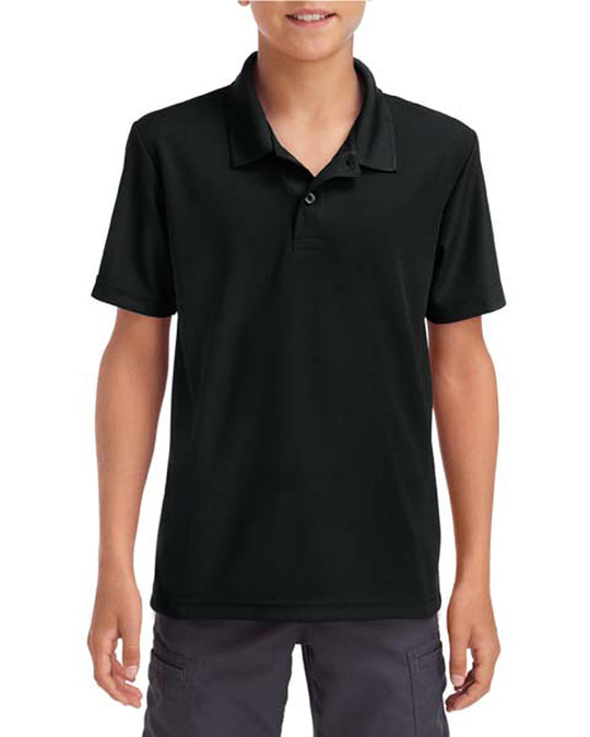 Gildan Youth Performance Double Piqué Sport Shirt, XS, White