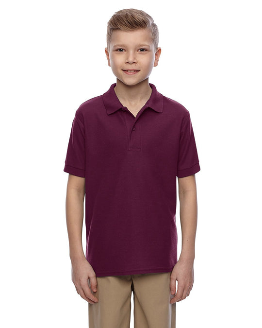 Jerzees Youth Easy Care Welt Knit Collar Short Sleeve Pique Polo Shirt