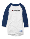 Champion Kids Baseball Tee, L, Black/White