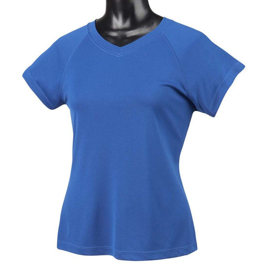 Champion Women's Essential Double Dry V-Neck Tee