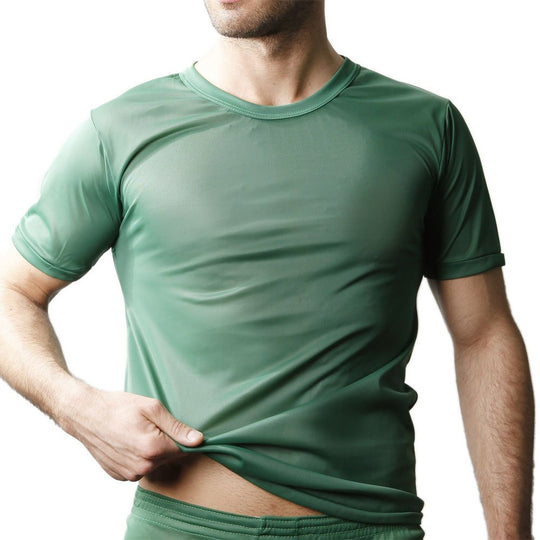 Players Mens Nylon Tricot Crew Neck Tee