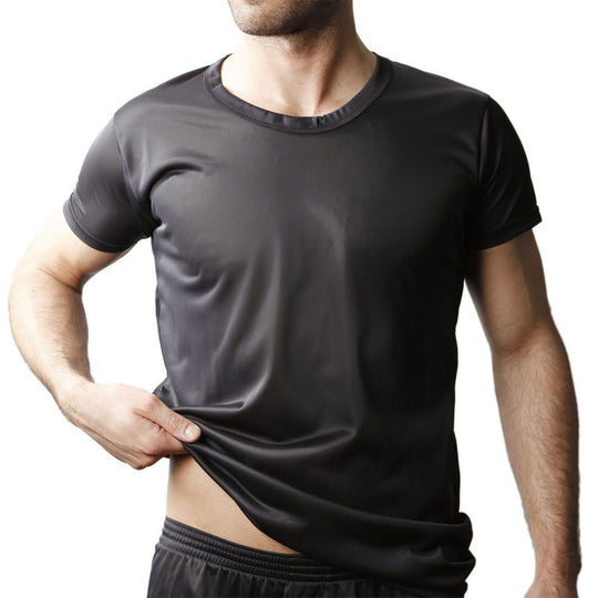 Players Mens Nylon Tricot Crew Neck Tee