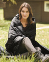 Weatherproof Womens 32 Degrees Packable Down Blanket 18500, One Size, Black