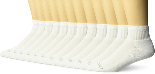 Fruit of the Loom Mens Cushioned Ankle Socks 12 Pair