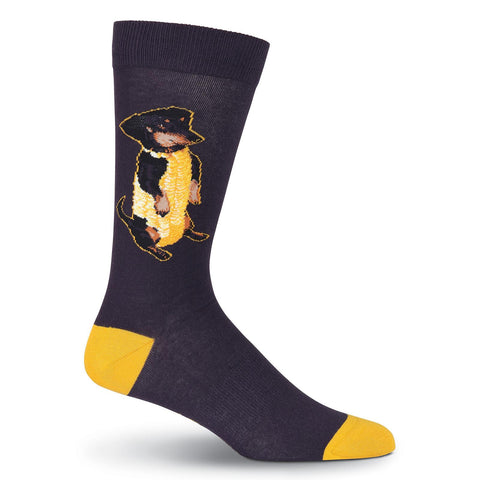 K. Bell Mens Corn Dog Crew Socks