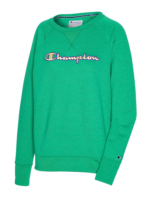 Champion Womens Powerblend Fleece Boyfriend Crew
