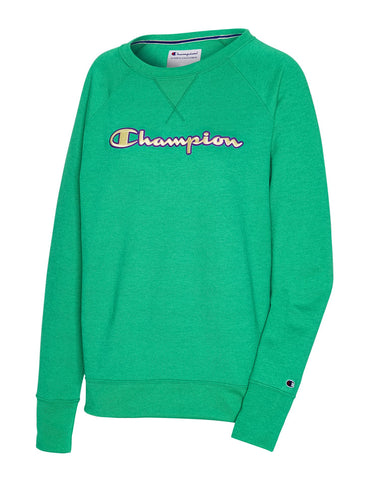 Champion Womens Powerblend Fleece Boyfriend Crew