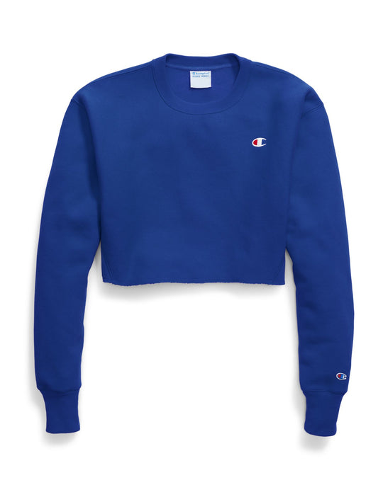 Champion Life Womens Reverse Weave Cropped Cut Off Crew-Mens Fit