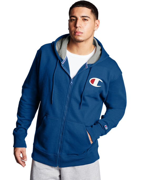 Champion Mens Powerblend Fleece Zip Hoodie