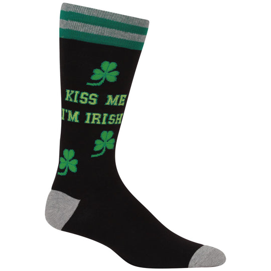 Hot Sox Mens Kiss Me Im Irish Socks