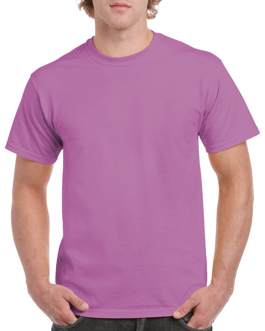 Gildan Mens Heavy Cotton T-Shirt, XL, Lilac