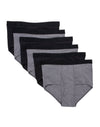 Hanes Ultimate® Men's Black/Gray Briefs 6-Pack 2XL