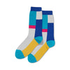 Hot Sox Womens Color Block Stripe Crew Socks