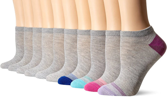 Fruit of the Loom Womens 10 Pair No Show Socks