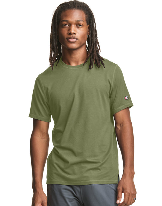 Champion Mens Short Sleeve Sport Tee, L, Black