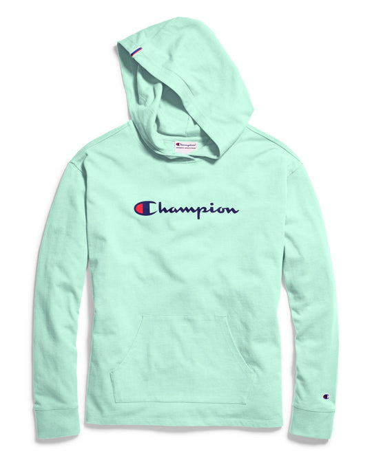 Champion Womens Heavyweight Jersey Pullover Hoodie