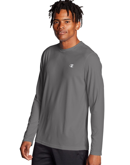 Champion Mens Double Dry Core Long-Sleeve Tee