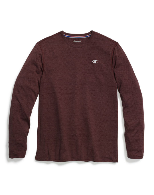 Champion Mens C Vapor Heather Long Sleeve Tee