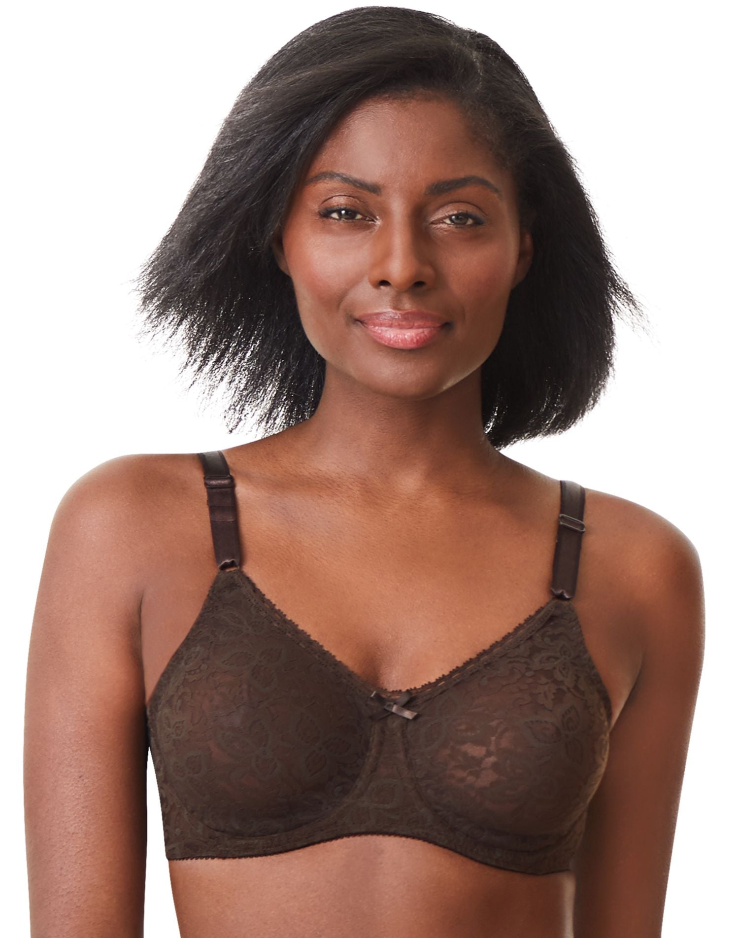 Bali 3270 36C Black Tan Animal Seductive Curves Seamless Underwire Bra NWD