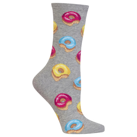 Hot Sox Womens Donut Crew Socks