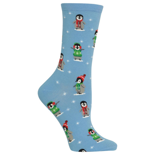 Hot Sox Womens Penguin Crew Socks