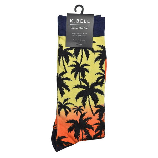 K. Bell Men`s Palm Crew Socks