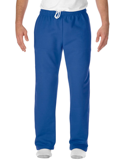 Gildan Mens DryBlend Open-Bottom Sweatpants with Pockets, XL, Charcoal