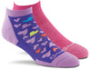 Fox River Scrubs Women`s Lightweight Ankle Socks, Medium, Lilac Hearts Asst.