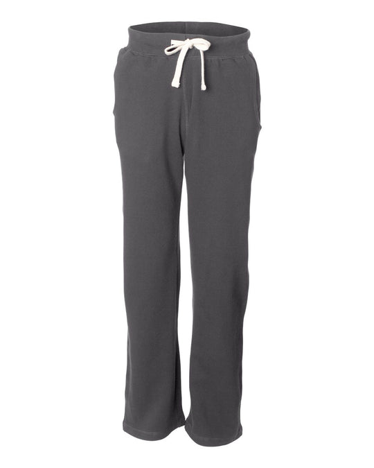 Weatherproof Mens Cross Weave Open Bottom Sweatpants 7766, S, Graphite