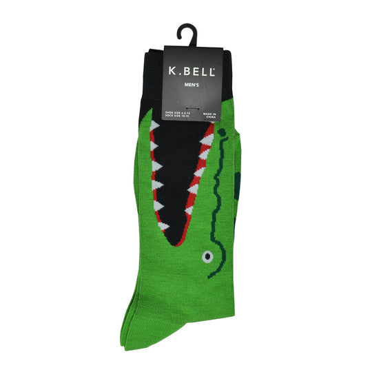 K. Bell Men`s Graphic Crew Socks