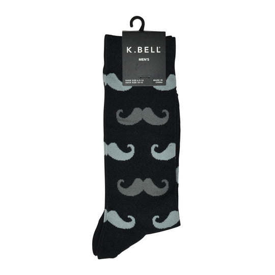 K. Bell Men`s Graphic Crew Socks